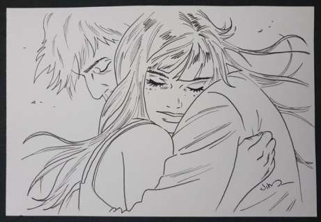 Jim | Jim - Dessin original - Une Nuit Ã  Rome - (2015) | Catawiki