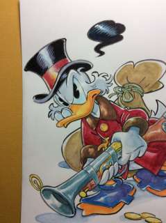 Alessandro Gottardo | Donald Duck - â€œPaperone non si arrende maiâ€ - Page volante - Exemplaire unique - (2020/2020) | Catawiki