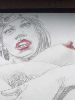 Patrizio Evangelisti | Patrizio Evangelisti - original artwork "Love aviator" - Page volante - Exemplaire unique | Catawiki