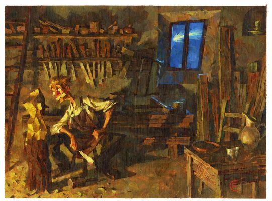 Corli, Francesco | “Le Avventure di Pinocchio – Storia di un Burattino” – illustrazione 05 | Cart Gallery