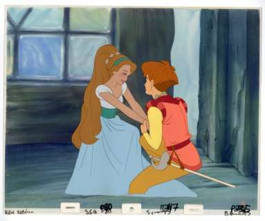 Don Bluth | Sullivan Bluth - Multi Cels + Copy Background - Thumbelina - Exemplaire unique - (1994) | Catawiki