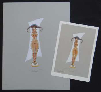 Bosschaert, Jan | Bosschaert, Jan - Originele tekening - Portfolio Sterrenbeelden - Weegschaal - (2006) | Catawiki