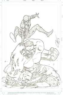 Clayton Henry - spider-man magazine #1 cover (spider-man battles the hulk! ) 2008