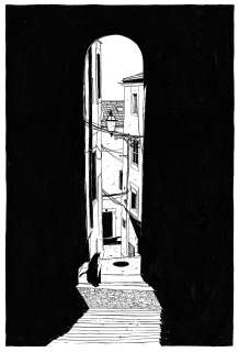 Chabouté | La ruelle Bis, dessin original à l’encre de chine. | Septimus