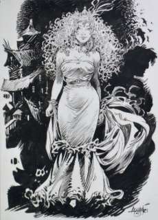 Aouamri, Mohammed | LA QUETE DE L’OISEAU DU TEMPS Illustration à l’encre | Cornette de St Cyr