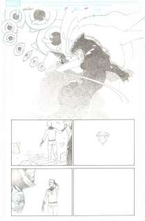 Esad Ribic - secret wars #9 p. 7 - god emperor doctor doom vs. Black panther surreal action - earth-616 reed richards & molecule man - 2015