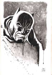 Gary Shipman - Batman Battle Damaged Commission - 2016 Signed