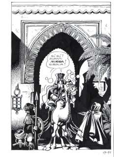Magnus (Roberto Raviola) | La Compagnia della Forca n. 17 - Magnus - Tavola Originale "I Due Genii Siamesi" Full Page - Page volante - Exemplaire unique - (1978) | Catawiki