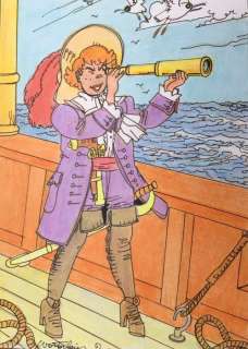 Wasterlain | Hommage Ã  Hergé - Wasterlain - Scène Emblématique Â«Â Le Trésor de Rakham le RougeÂ Â» | Catawiki