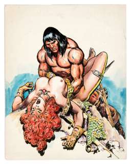 CONAN THE BARBARIAN & RED SONJA EROTIC SPECIALTY ART. | Hake’s