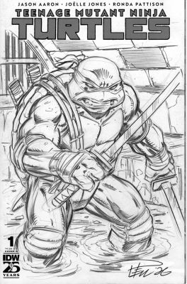 Paul Pelletier | Sketch Cover, TMNT, Leonardo | Paul Pelletier