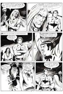 Franco Donatelli | Zagor n. 141 - 5x F.Donatelli - Tavola Originale "i due ostaggi" - Page volante - Exemplaire unique - (1977) | Catawiki