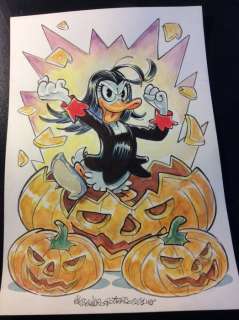 Alessandro Gottardo | Gottardo, Alessandro - Original drawing - Magica De Spell - â€œAmelia e Halloweenâ€ - Page volante - (2021) | Catawiki