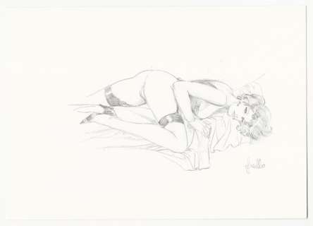 Leone Frollo | Leone Frollo - illustrazione originale "Ti stavo aspettando!" - Page volante - Exemplaire unique | Catawiki