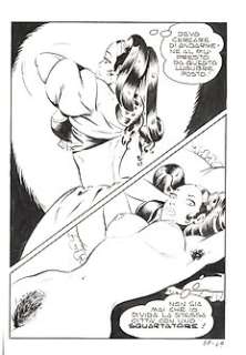 Dino Leonetti e Mario Janni‘ - Maghella n. 56 bis - 5x D.Leonetti - Tavola Originale "Lo squartatore nero" - Page volante - Exemplaire unique - (1976)