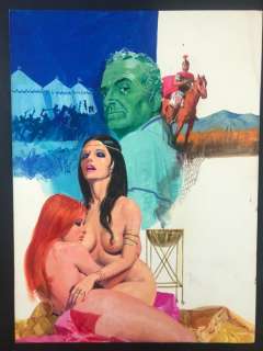 Pino Dangelico | Messalina n. 140 - P. Dangelico - original cover "Fino all’ultimo sospiro" - Page volante - Exemplaire unique - (1972) | Catawiki