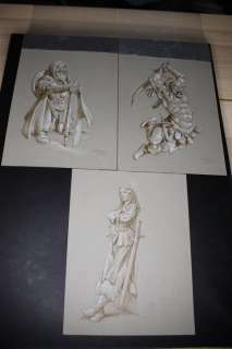 Lereculey / Chauvel | Lereculey / Chauvel - 3x Dessin original - Wollodrïn - (2011) | Catawiki