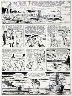 Lambil | Les Tuniques bleues, planche n°35 Ã  l’encre … | Millon