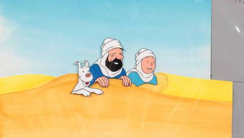 Hergé  (Studios) | Tintin,Â cellosÂ Ã  l’encre de Chine et Ã  la … | Millon