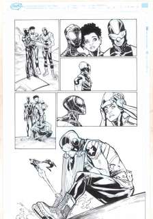 Humberto Ramos, Victor Olazaba - champions #11 p. 13 - spider-man (miles morales), patriot (shaun lucas), & ironheart (riri williams) - 2017