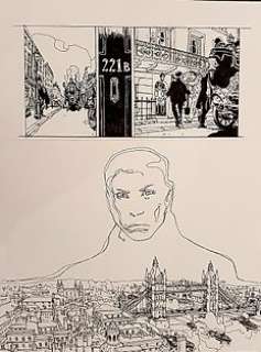 Gess | Gess - Planche originale - Moriarty T3 - Le Voleur aux cent visages - (2020) | Catawiki