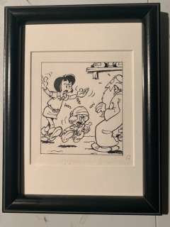 Studio Peyo | Studio Peyo - Dessin original - Johan et Pirlouit - La FlÃ»te Ã  six Schtroumpfs - (1976) | Catawiki