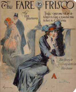 Andrew Loomis (American, 1892-1959)
 The Fare to Frisco
 Ink and watercolor on paper
 12.5 x 10.375 in. (sheet)
 Signed ... | Heritage