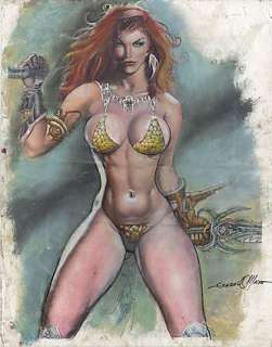 RED SONJA GONZALO MAYO LARGE PAINTING Painting | ComicConnect