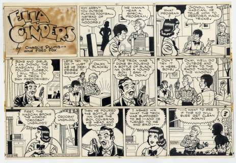 Charlie Plumb | Plumb - ELLA CINDERS  (12/11/1949) Sunday Page | Russ Cochran