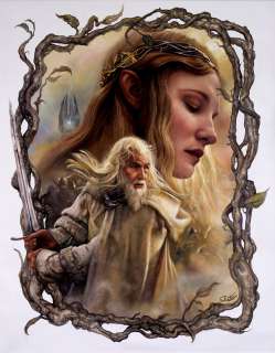 Arantza Sestayo "arantza" - extremely detailed very large lord of the rings painting