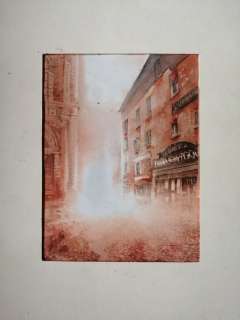 Sergio Tisselli | Acquarello dedicato a Bologna - Bologna - Piazza degli Uccelletti | Catawiki