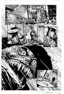 David Finch Scott Williams - Batman: the Dark Knight #1 P 10 (First Issue! Awesome Killer Croc!) 2011
