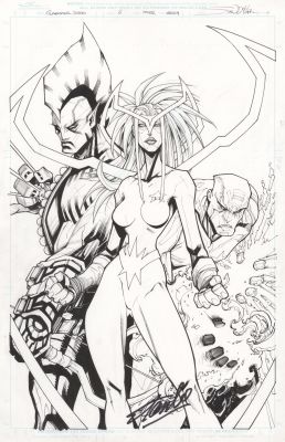 Gerardo Sandoval | Guardians 3000 # 6 Cover | Thornbush Art