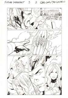 Greg Land, Jay Leisten - Future Imperfect #3 P.2 - Ruby Summers, Skooter, & Layla Miller - 2015 Signed