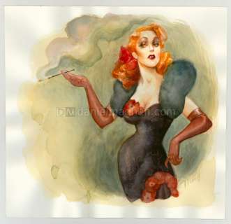 Maly Siri - Pin-up Art - Illustration originale intitulée "Rita la Vamp"