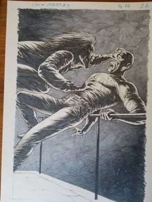 Bernie Wrightson | CoO-3p26-final splash – with Stosh Bludowski (Blud) | Thornbush Art