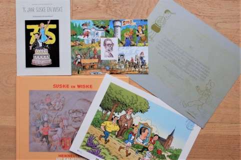 Jan Francken - 5 Items | Suske en Wiske - 75 jaar Suske en Wiske, Heikneuters uit Kalmthout auteursuitgave - Cartonné - EO - (2020) | Catawiki