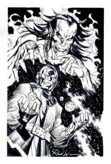 Kang and Mephisto Sketch by Ron Williams | mycomicshop.com