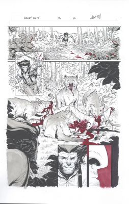 Robert Gill | Logan: Black, White and Blood pg 2 | Geoff M Art Sales