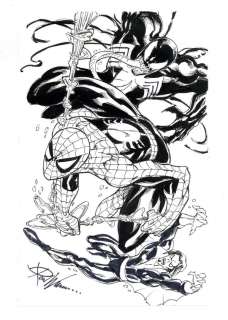 Spider-Man vs. Morbius and Venom Sketch by Ron Wilson | mycomicshop.com