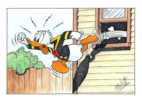Millet | . Donald Duck - Millet - Original Drawing - EO | Catawiki