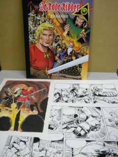 Claus / Studio Vandersteen - 90 Ex | De Rode Ridder - Groot formaat trilogie met originele pagina (p.24) - De Zwarte drietand - Cartonné - EO - (2016) | Catawiki