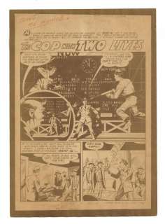 Production Proof from Gang Busters (1948) #56, The Cop With Two Lives | mycomicshop.com