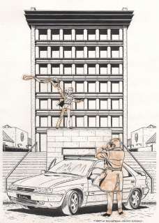 Tibet | Ric Hochet, illustration Ã  l’encre de Chine r… | Millon