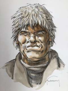 Hermann | Hermann Dessin original couleur - Les Tours de Bois-Maury | Catawiki