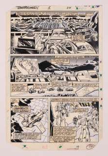 Original Art for Transformers (1984 Marvel) Issue 1, Page 24 by Frank Springer and Kim DeMulder
