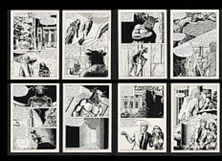 Pleyers, Jean - Pleyers, Jean - 8x Planche originale - La Nuit du Minotaure + carnet de croquis CBEBD - (1982)