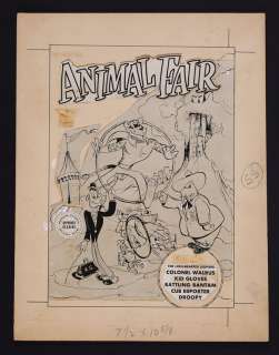 Production Art for Animal Fair (1946 Fawcett) Issue 9 Cover | mycomicshop.com