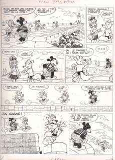 Nicolaou Jacques - Â«Placid et MuzoÂ» Encre de Chine noire pour la planche