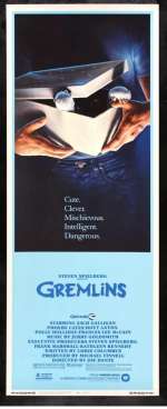 GREMLINS RARE 14 X 36 ORIGINAL MOVIE POSTER VINTAGE 1984 | East Bay Comics